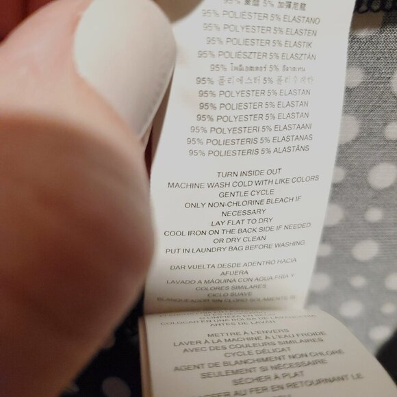 Michael Kors Stretch No Wrinkle Black White Polka Dot Cold Shoulder Zipper Small - Picture 7 of 11